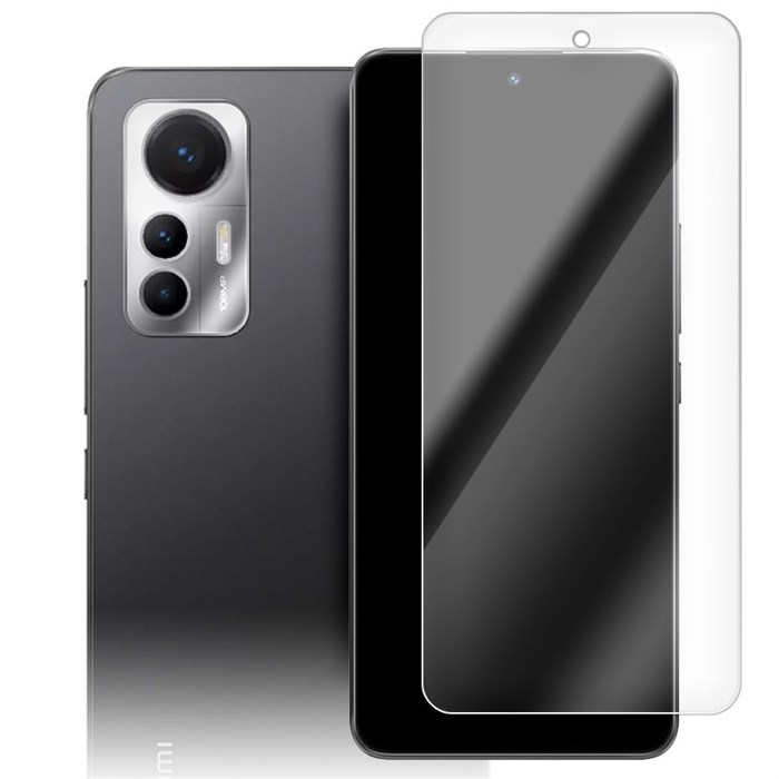 Стекло защитное гибридное МАТОВОЕ Krutoff для Xiaomi 12 Lite + защита камеры (2 шт.) - фото 919814