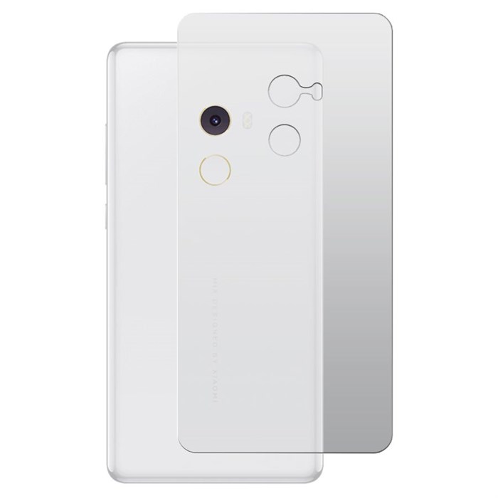 Стекло защитное гибридное МАТОВОЕ Krutoff для Xiaomi Mi Mix 2 задняя сторона - фото 925032