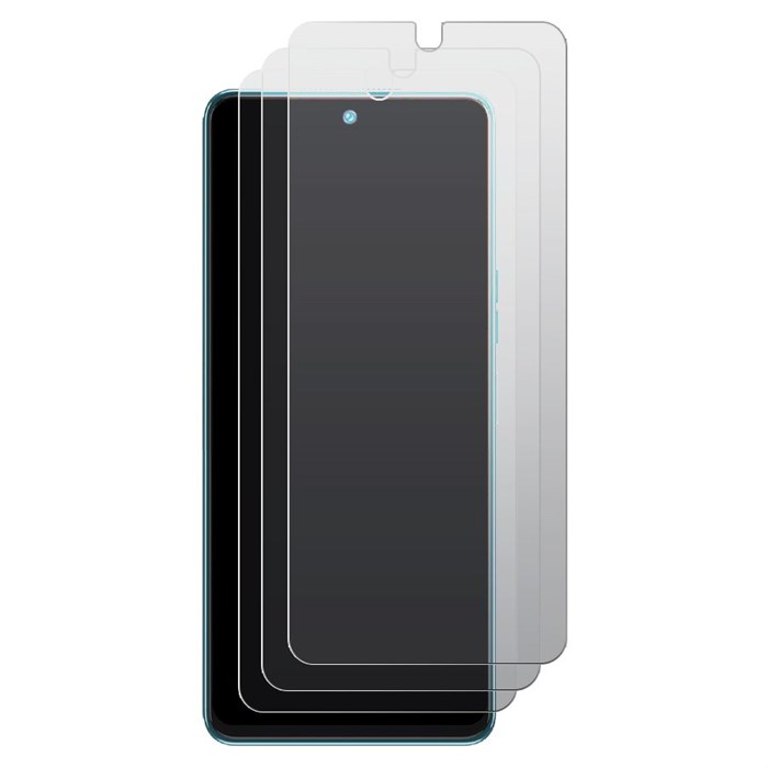 Комплект из 3-x защитных гибридных стекол МАТОВЫХ Krutoff для Tecno Camon 19 Pro - фото 925057