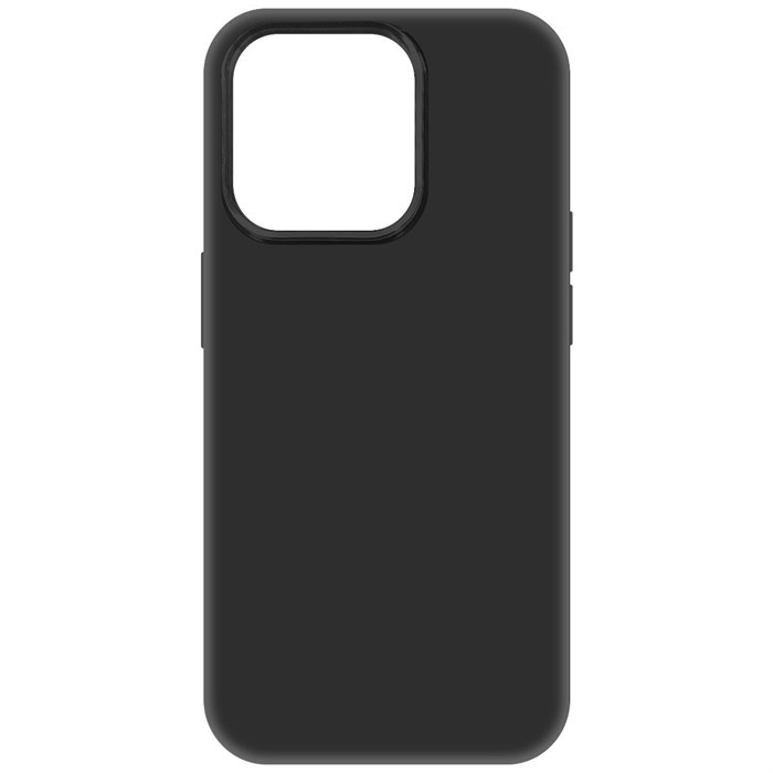 Чехол-накладка Krutoff Soft Case для iPhone 15 Pro черный - фото 937146