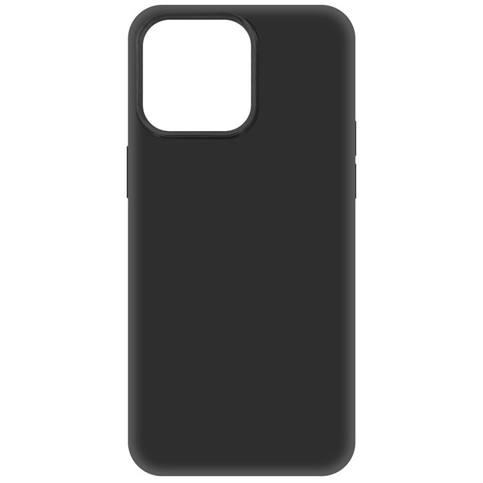Чехол-накладка Krutoff Soft Case для iPhone 15 Pro Max черный - фото 937150