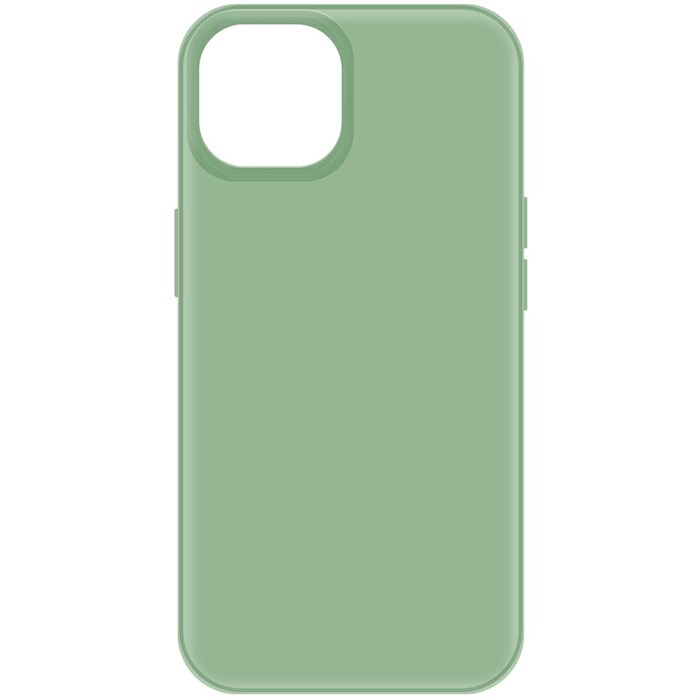 Чехол-накладка Krutoff Silicone Case для iPhone 15 зелёный - фото 937770