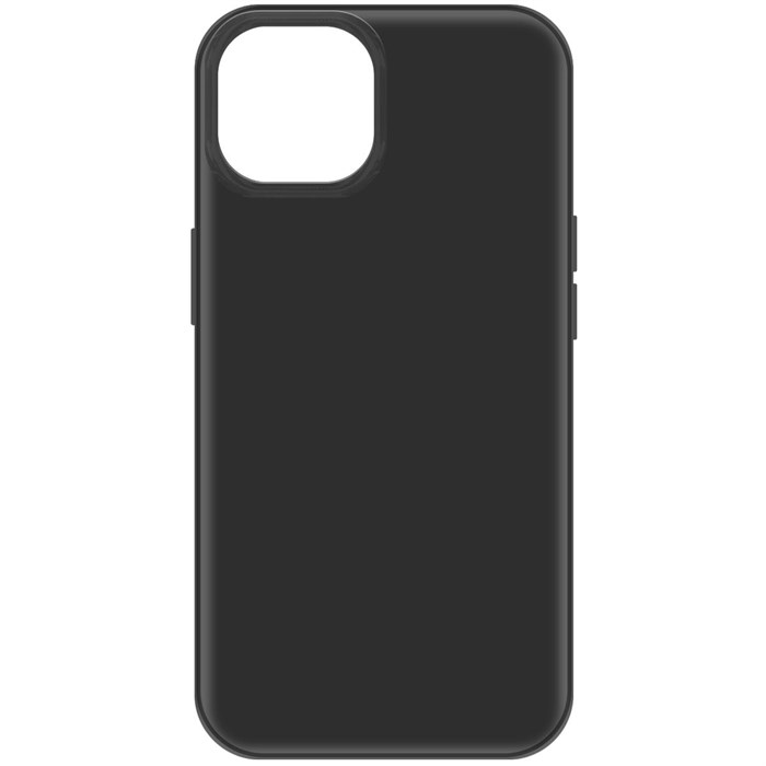 Чехол-накладка Krutoff Silicone Case для iPhone 15 черный - фото 937782
