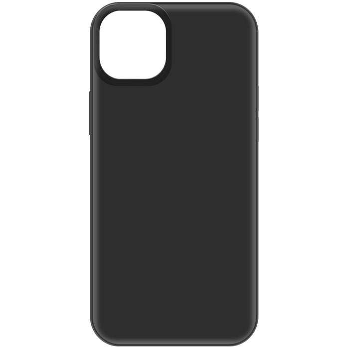 Чехол-накладка Krutoff Silicone Case для iPhone 15 Plus черный - фото 937814