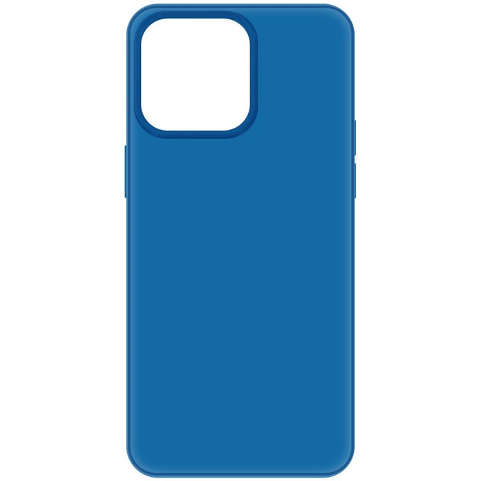 Чехол-накладка Krutoff Silicone Case для iPhone 15 Pro Max синий - фото 937842