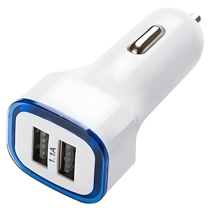 АЗУ Krutoff CCH-05 2xUSB, 1.1A (white) - фото 943209