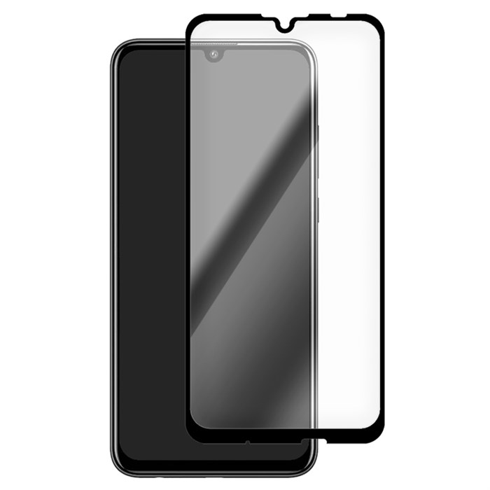 Стекло защитное Full Glue Premium Krutoff для Huawei P Smart+ 2019 черное - фото 943229