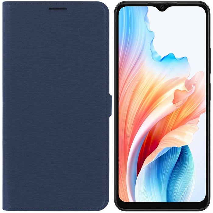 Чехол-книжка Krutoff Eco Book для OPPO A18/A38 4G синий - фото 957988