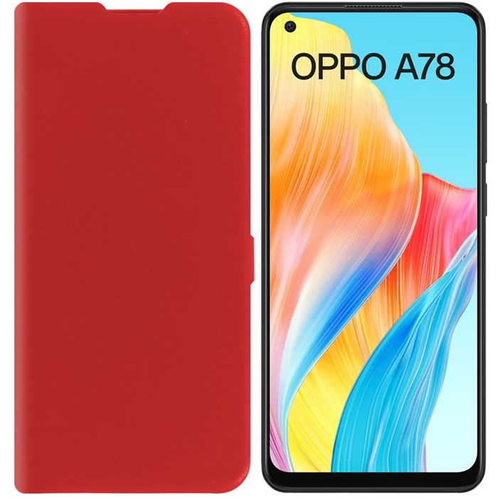 Чехол-книжка Krutoff Eco Book для OPPO A78 4G красный - фото 958015