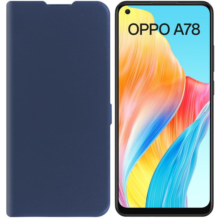 Чехол-книжка Krutoff Eco Book для OPPO A78 4G синий - фото 958018