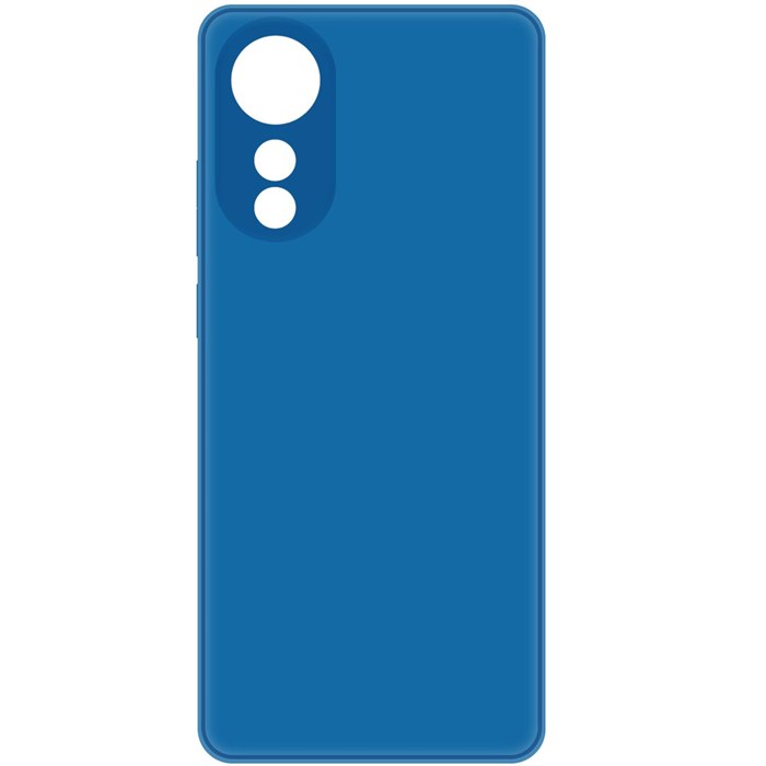 Чехол-накладка Krutoff Silicone Case для OPPO A78 4G синий - фото 963094