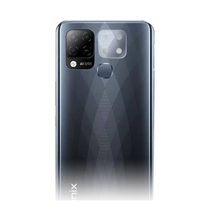 Стекло защитное гибридное Krutoff для камеры INFINIX Hot 10T - фото 965487