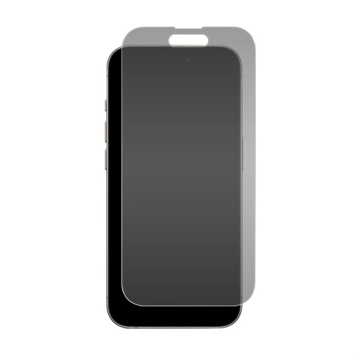 Стекло защитное гибридное Антишпион Krutoff для iPhone 15 Pro - фото 965526