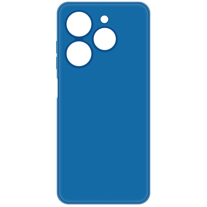 Чехол-накладка Krutoff Silicone Case для TECNO Spark 20C/ Go 2024 синий - фото 970653