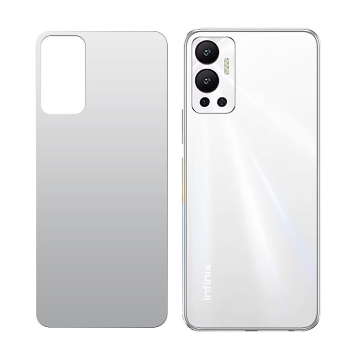 Стекло защитное гибридное МАТОВОЕ Krutoff для INFINIX Hot 12 задняя сторона - фото 991045