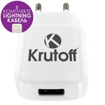 {{photo.Alt || photo.Description || 'СЗУ Krutoff CH-16 1xUSB, 2.1A + кабель Lightning'}}