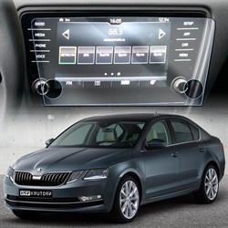 {{photo.Alt || photo.Description || 'Защитное гибридное стекло Krutoff для экрана мультимедии Skoda Octavia 3 рестайлинг (А7) 2017 - 2020'}}