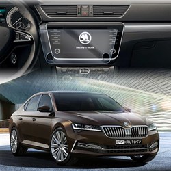 {{photo.Alt || photo.Description || 'Защитное гибридное стекло Krutoff для экрана мультимедии Skoda Superb 3 рестайлинг 2019 - 2022'}}