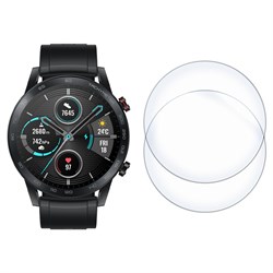 Стекло защитное гибридное Krutoff для Honor Magic Watch 2 (46mm) 2 шт.