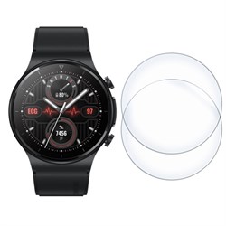 Стекло защитное гибридное Krutoff для Huawei GT 2 Pro (46mm) 2 шт.