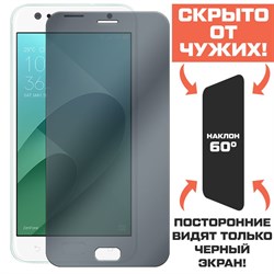 Стекло защитное гибридное Антишпион Krutoff для Asus Zenfone 4 Live (ZB553K)