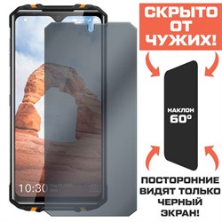 Стекло защитное гибридное Антишпион Krutoff для Oukitel WP8 Pro