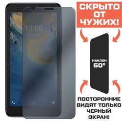 Стекло защитное гибридное Антишпион Krutoff для ZTE Blade L9