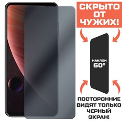 Стекло защитное гибридное Антишпион Krutoff для ZTE Voyage 30 Pro