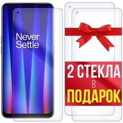 Комплект из 3-x защитных гибридных стекл Krutoff для OnePlus Nord 2 5G