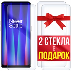 Комплект из 3-x защитных гибридных стекл Krutoff для OnePlus Nord CE