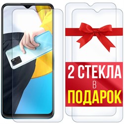 Комплект из 3-x защитных гибридных стекл Krutoff для Vivo Y15a