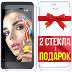 Комплект из 3-x защитных гибридных стекл Krutoff для INOI 2 Lite 2021