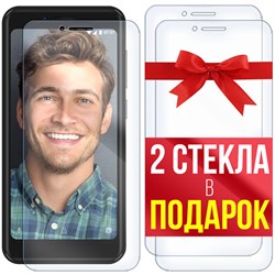 Комплект из 3-x защитных гибридных стекл Krutoff для INOI 3 Lite