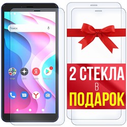 Комплект из 3-x защитных гибридных стекл Krutoff для INOI A52 Lite