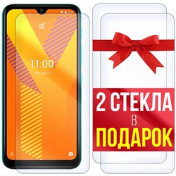 Комплект из 3-x защитных гибридных стекл Krutoff для Wiko Y62