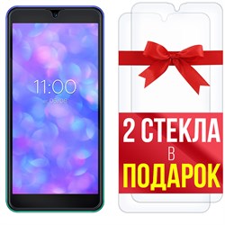 Комплект из 3-x защитных гибридных стекл Krutoff для BQ 5565L Fest