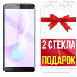 Комплект из 3-x защитных гибридных стекл Krutoff для BQ 6022G Aura