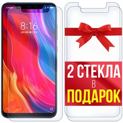 Комплект из 3-x защитных гибридных стекл Krutoff для Xiaomi Mi 8