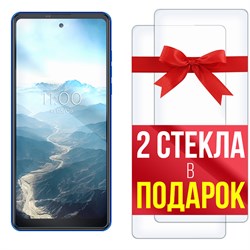 Комплект из 3-x защитных гибридных стекл Krutoff для BQ 6868L Wide