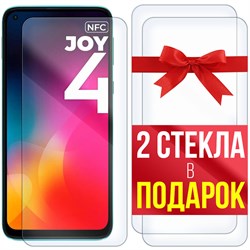 Комплект из 3-x защитных гибридных стекл Krutoff для Vsmart Joy 4