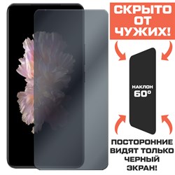 Стекло защитное гибридное Антишпион Krutoff для Vivo X70T