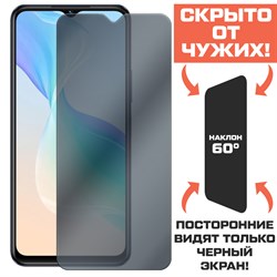 Стекло защитное гибридное Антишпион Krutoff для Vivo iQOO Z6