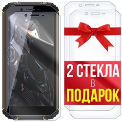 Комплект из 3-x защитных гибридных стекл Krutoff для Oukitel WP18