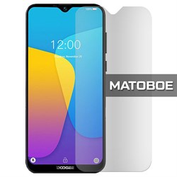 Стекло защитное гибридное МАТОВОЕ Krutoff для Doogee X90