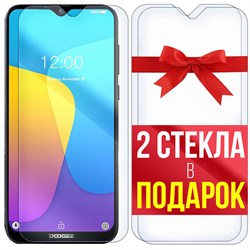 Комплект из 3-x защитных гибридных стекл Krutoff для Doogee X90