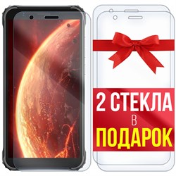 Комплект из 3-x защитных гибридных стекл Krutoff для Blackview BV4900S