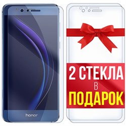 Комплект из 3-x защитных гибридных стекл Krutoff для Honor 8