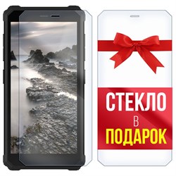 Комплект из 2-x защитных гибридных стекл Krutoff для Oukitel F150 Lite H2022