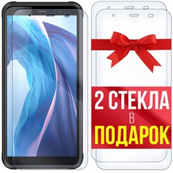 Комплект из 3-x защитных гибридных стекл Krutoff для Blackview BV6300