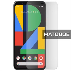 Стекло защитное гибридное МАТОВОЕ Krutoff для Google Pixel 4 XL